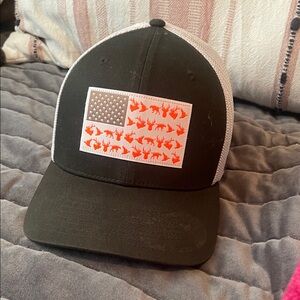 Columbia White Mesh Flexfit Hat